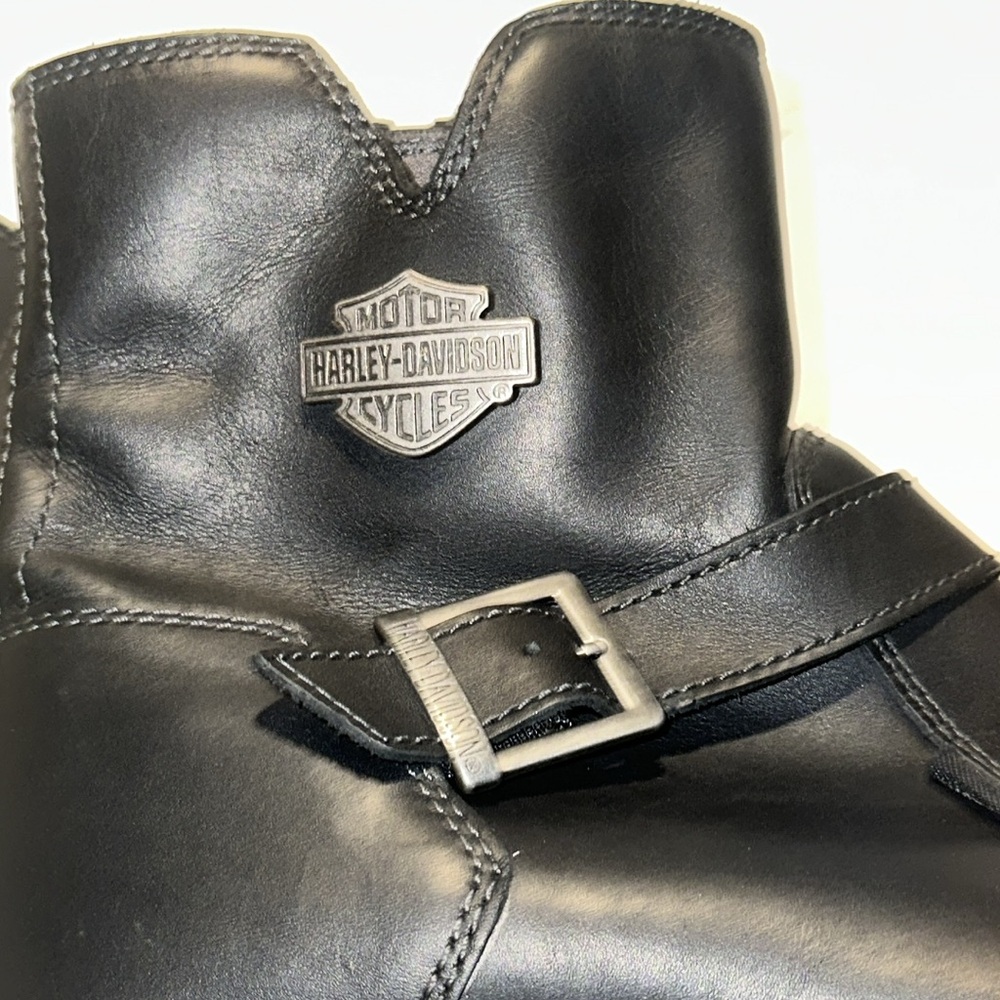 Harley Davidson Moto Riding Inner Zip Boot Size 13 M - Picture 10 of 16